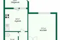 1 room apartment 37 m² Baranavichy, Belarus