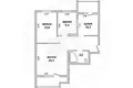 Wohnung 3 zimmer 74 m² Muchaviecki sielski Saviet, Belarus
