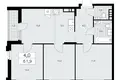 4 room apartment 62 m² poselenie Sosenskoe, Russia