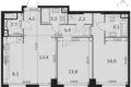 Appartement 3 chambres 73 m² Moscou, Russie