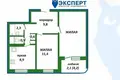 2 room apartment 52 m² Minsk, Belarus