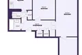 3 room apartment 62 m² Salihorsk, Belarus