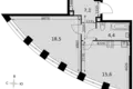 Mieszkanie 1 pokój 45 m² North-Western Administrative Okrug, Rosja