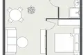 2 room apartment 36 m² Klaipėda, Lithuania