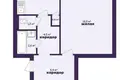 2 room apartment 54 m² Kvasynicy, Belarus