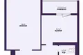 Wohnung 1 zimmer 45 m² Minsk, Belarus