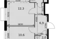 Mieszkanie 2 pokoi 41 m² Razvilka, Rosja