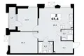 Квартира 2 комнаты 65 м² район Троицк, Россия