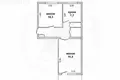 2 room apartment 52 m² Brest, Belarus