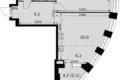 Mieszkanie 1 pokój 57 m² North-Western Administrative Okrug, Rosja