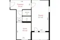 Квартира 1 комната 48 м² Минск, Беларусь