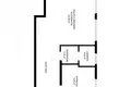 Apartamento 2 habitaciones 43 m² Varsovia, Polonia
