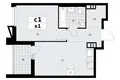 1 room apartment 39 m² poselenie Sosenskoe, Russia