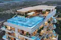 Complejo residencial New Tivano Residence with swimming pools and lounge areas near the beach, Dubai Islands, Dubai, UAE