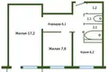 Квартира 2 комнаты 43 м² Минск, Беларусь