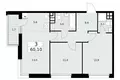 Apartamento 3 habitaciones 60 m² Postnikovo, Rusia