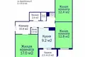 3 room apartment 67 m² Minsk, Belarus