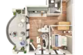 Mieszkanie 1 pokój 37 m² Gantiadi, Gruzja