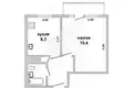Квартира 1 комната 32 м² Каменец, Беларусь
