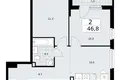 Квартира 2 комнаты 47 м² район Троицк, Россия