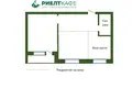 2 room apartment 51 m² Lida, Belarus