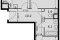 Квартира 2 комнаты 65 м² Развилка, Россия