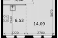 Студия 1 комната 25 м² Москва, Россия