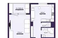 Квартира 1 комната 43 м² Минск, Беларусь