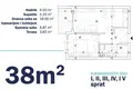 Квартира 1 комната 38 м² Бечичи, Черногория