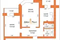 Квартира 2 комнаты 59 м² Жодино, Беларусь