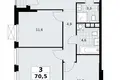 Wohnung 3 zimmer 71 m² Südwestlicher Verwaltungsbezirk, Russland