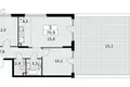 Appartement 3 chambres 71 m² poselenie Desenovskoe, Fédération de Russie