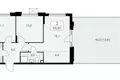 2 room apartment 69 m² Moscow, Russia