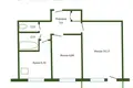 2 room apartment 38 m² Homel, Belarus