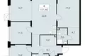 4 room apartment 101 m² Moscow, Russia