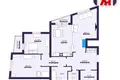 3 room apartment 93 m² Minsk, Belarus