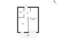 1 bedroom apartment 37 m² Warsaw, Poland