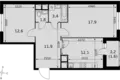 Mieszkanie 2 pokoi 61 m² Razvilka, Rosja