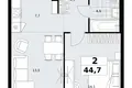 Квартира 2 комнаты 45 м² район Коммунарка, Россия