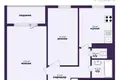Appartement 2 chambres 49 m² Minsk, Bélarus