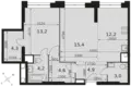 Wohnung 3 zimmer 62 m² Nordwestlicher Verwaltungsbezirk, Russland