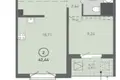 2 room apartment 42 m² Kopisca, Belarus