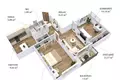 3 room apartment 63 m² Taurage, Lithuania