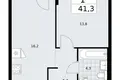 1 room apartment 41 m² Troitsk, Russia