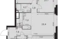 Appartement 4 chambres 91 m² Moscou, Russie