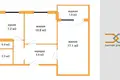 Apartamento 2 habitaciones 49 m² Slutsk, Belarús