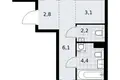 Mieszkanie 2 pokoi 52 m² Kommunarka, Rosja