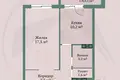 1 room apartment 40 m² Minsk, Belarus