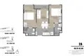 Mieszkanie 2 pokoi 52 m² ban ket ho, Tajlandia