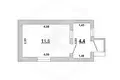 House 16 m² Matykalski sielski Saviet, Belarus